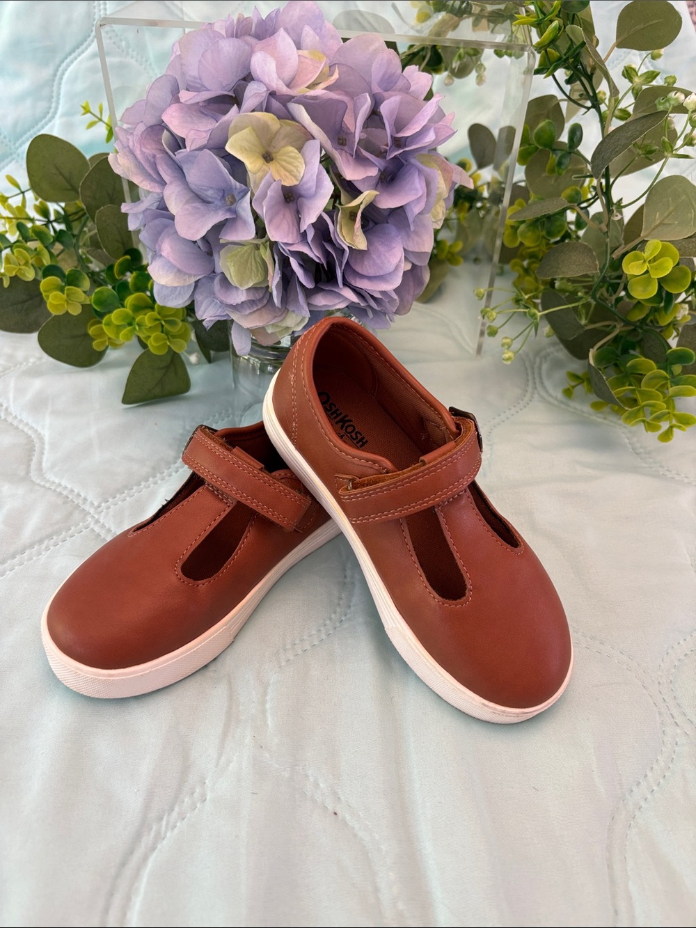 OshKosh B'gosh Rust Brown Mary Jane Sneakers